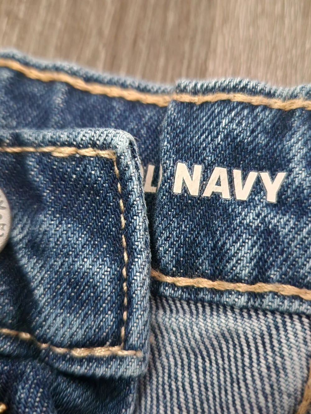 Old Navy Blue Denim Kids' Rolled Hem Shorts Size 14